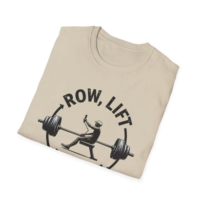 Row, Lift, Repeat T-Shirt – Gym & Functional Fitness Tee