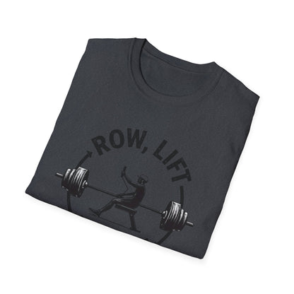 Row, Lift, Repeat T-Shirt – Gym & Functional Fitness Tee