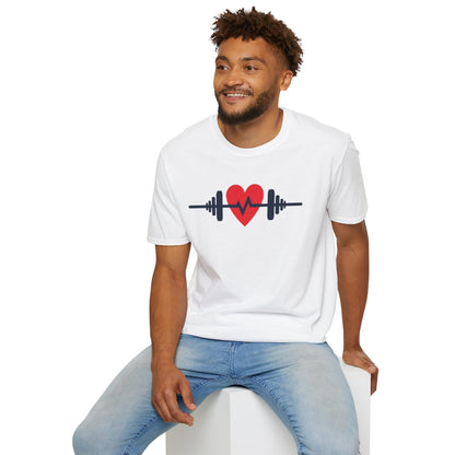 Heartbeat of Fitness T-Shirt – Lift with Passion, Train with Heart