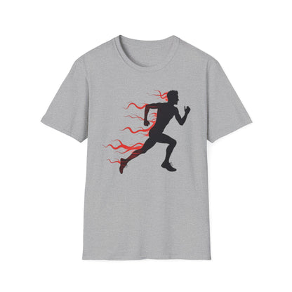 Flaming Speed Runner T-Shirt – Ignite Your Passion for Running