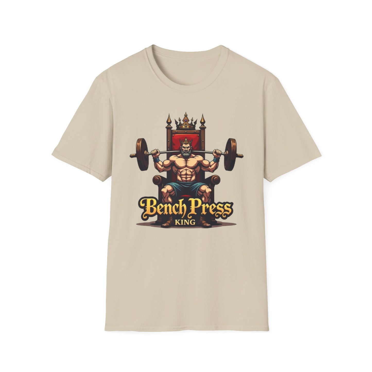 Bench Press King T-Shirt – Funny Gym & Powerlifting Tee