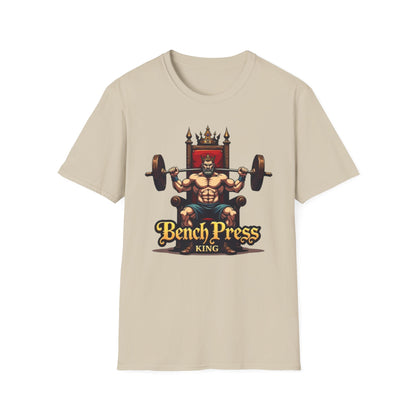 Bench Press King T-Shirt – Funny Gym & Powerlifting Tee