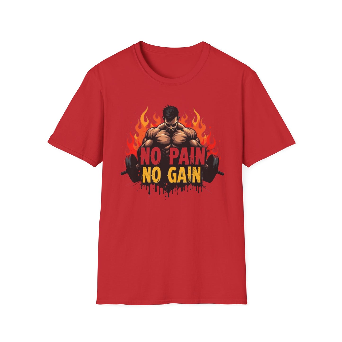 No Pain No Gain T-Shirt – Hardcore Gym & Workout Tee