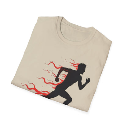 Flaming Speed Runner T-Shirt – Ignite Your Passion for Running