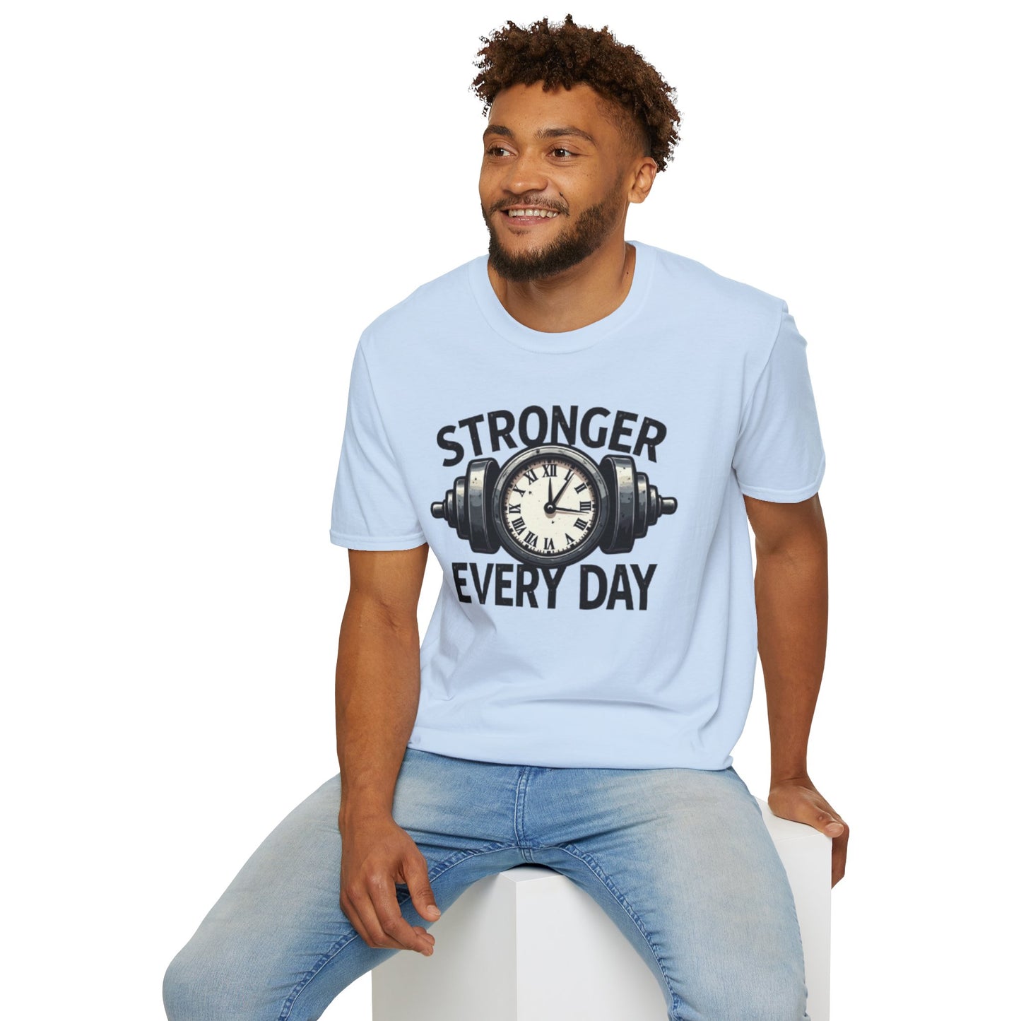 Stronger Every Day T-Shirt – Motivational Gym & Fitness Tee