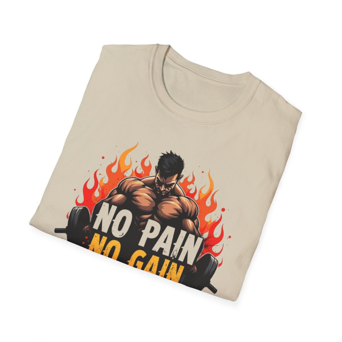 No Pain No Gain T-Shirt – Hardcore Gym & Workout Tee