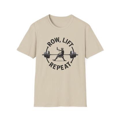 Row, Lift, Repeat T-Shirt – Gym & Functional Fitness Tee