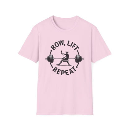 Row, Lift, Repeat T-Shirt – Gym & Functional Fitness Tee