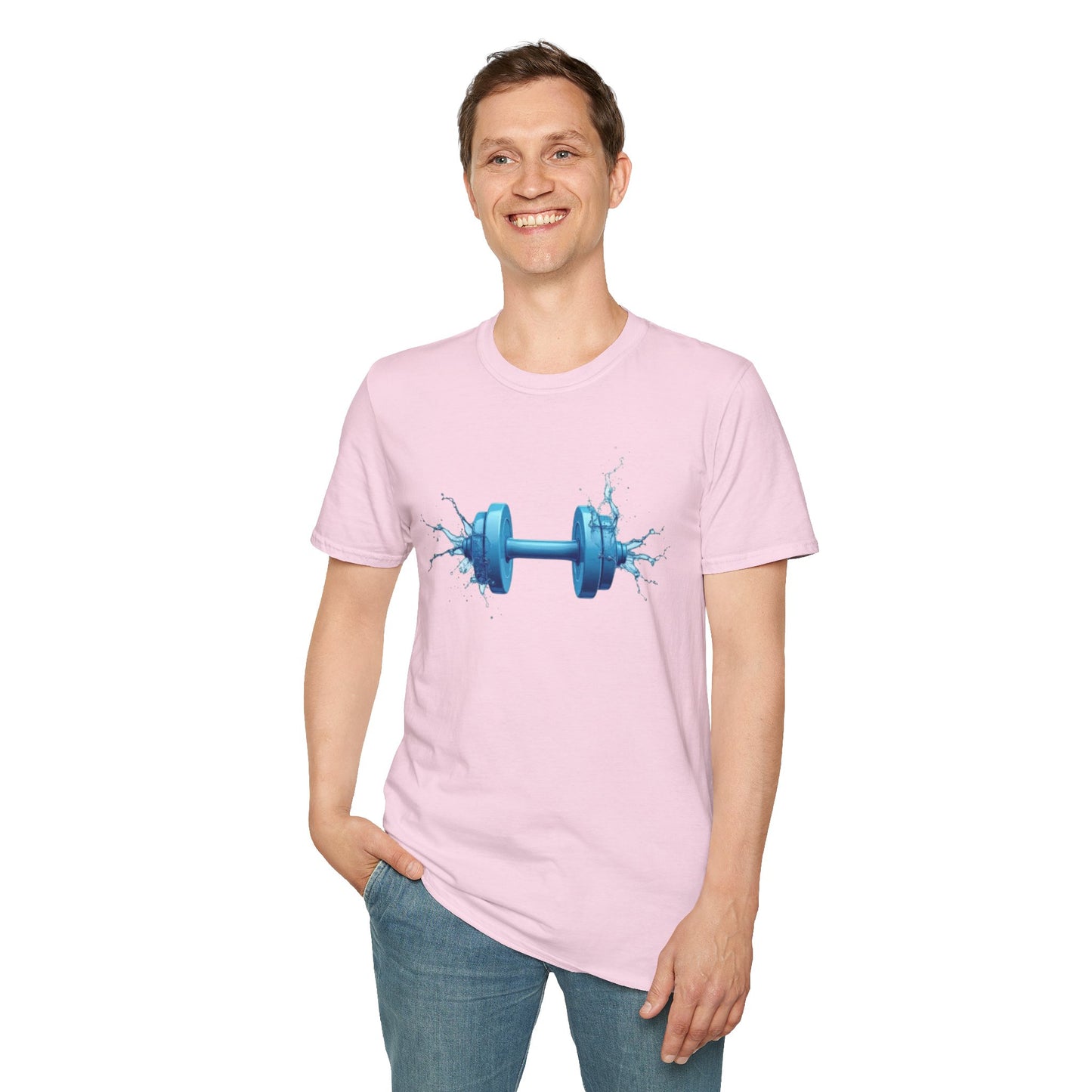 Hydro Strength Dumbbell T-Shirt – Power, Performance & Fluidity