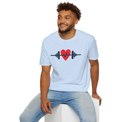 Heartbeat of Fitness T-Shirt – Lift with Passion, Train with Heart