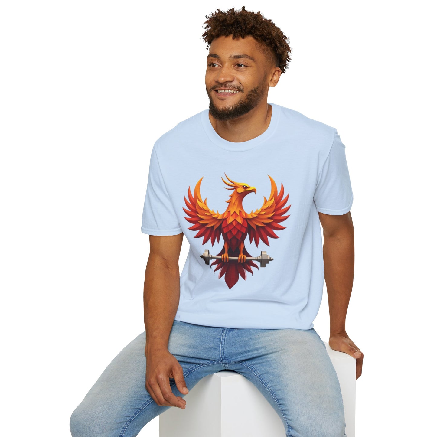 Phoenix Strength Gym T-Shirt – Rise, Lift & Conquer