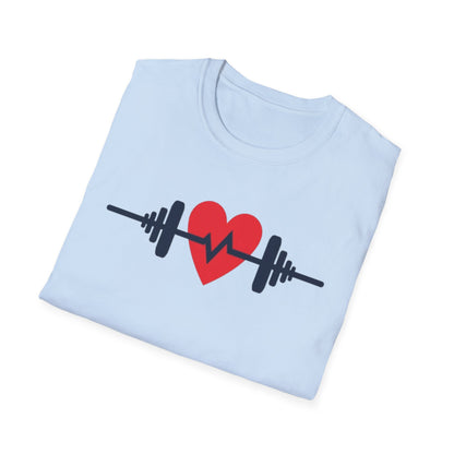 Heartbeat of Fitness T-Shirt – Lift with Passion, Train with Heart