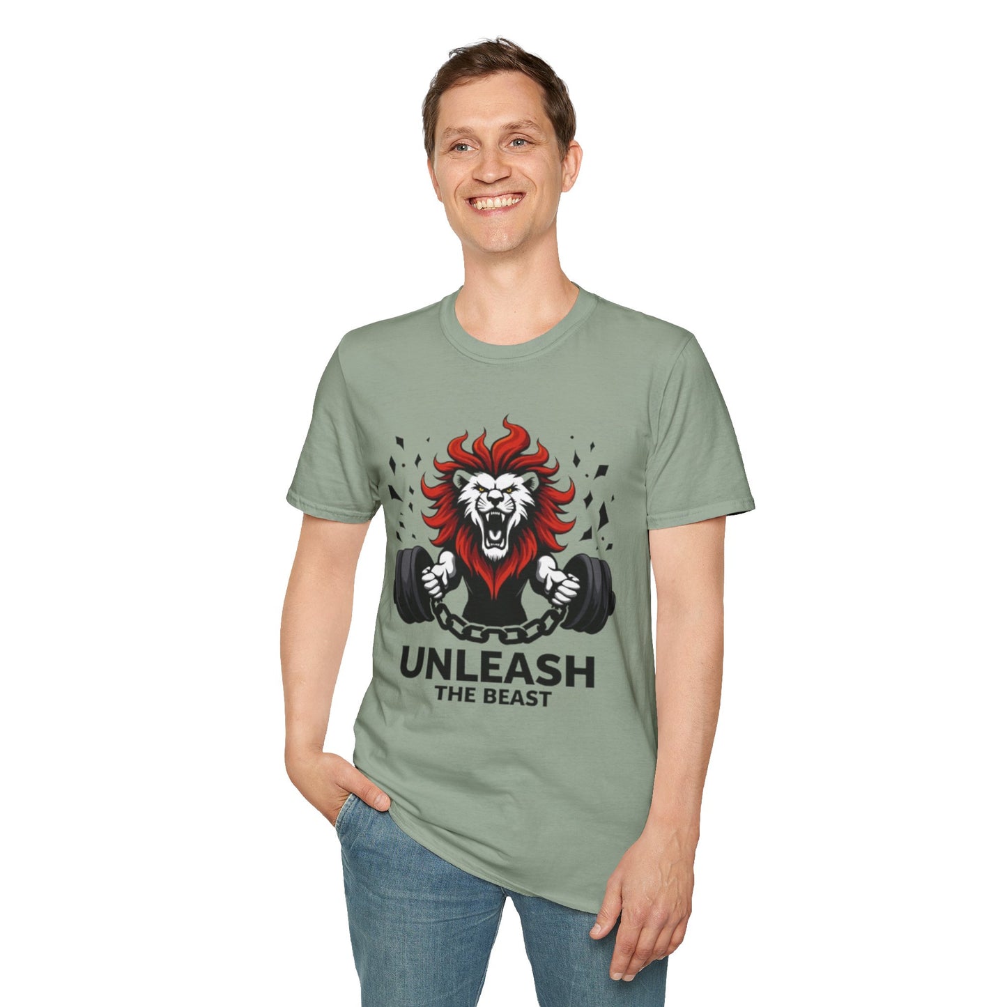 Unleash the Beast T-Shirt – Power, Strength & Gym Motivation