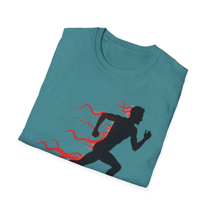 Flaming Speed Runner T-Shirt – Ignite Your Passion for Running