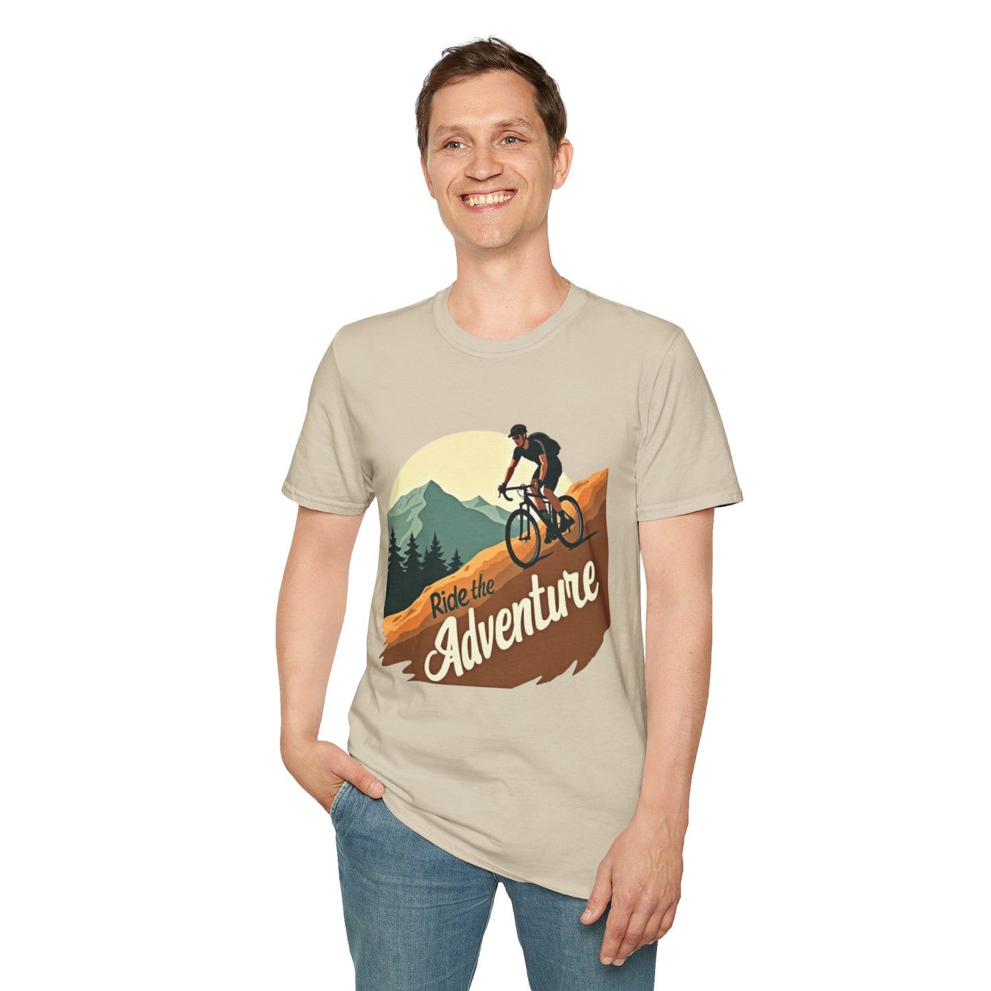 Ride the Adventure T-Shirt – Cycling & Outdoor Exploration