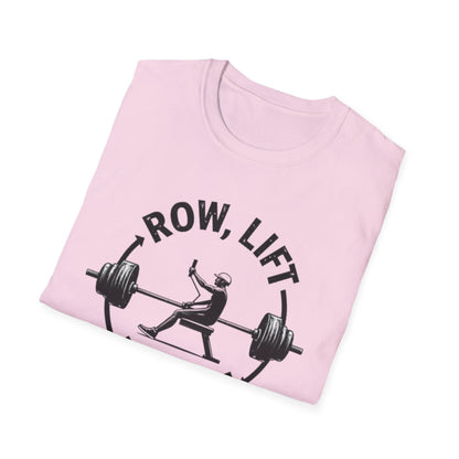 Row, Lift, Repeat T-Shirt – Gym & Functional Fitness Tee