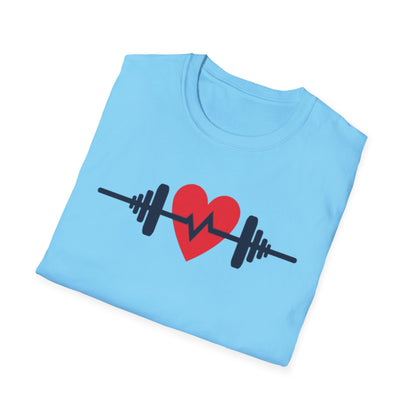 Heartbeat of Fitness T-Shirt – Lift with Passion, Train with Heart