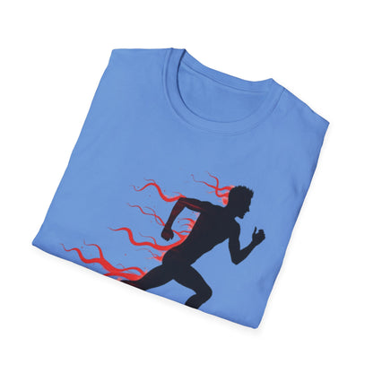 Flaming Speed Runner T-Shirt – Ignite Your Passion for Running