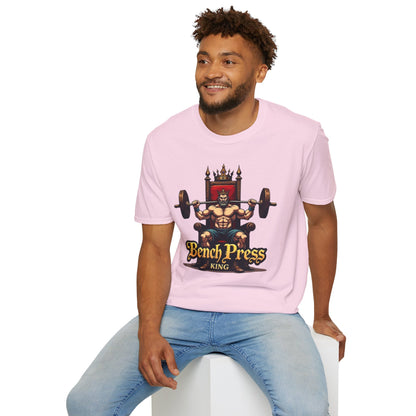 Bench Press King T-Shirt – Funny Gym & Powerlifting Tee