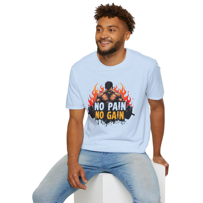 No Pain No Gain T-Shirt – Hardcore Gym & Workout Tee