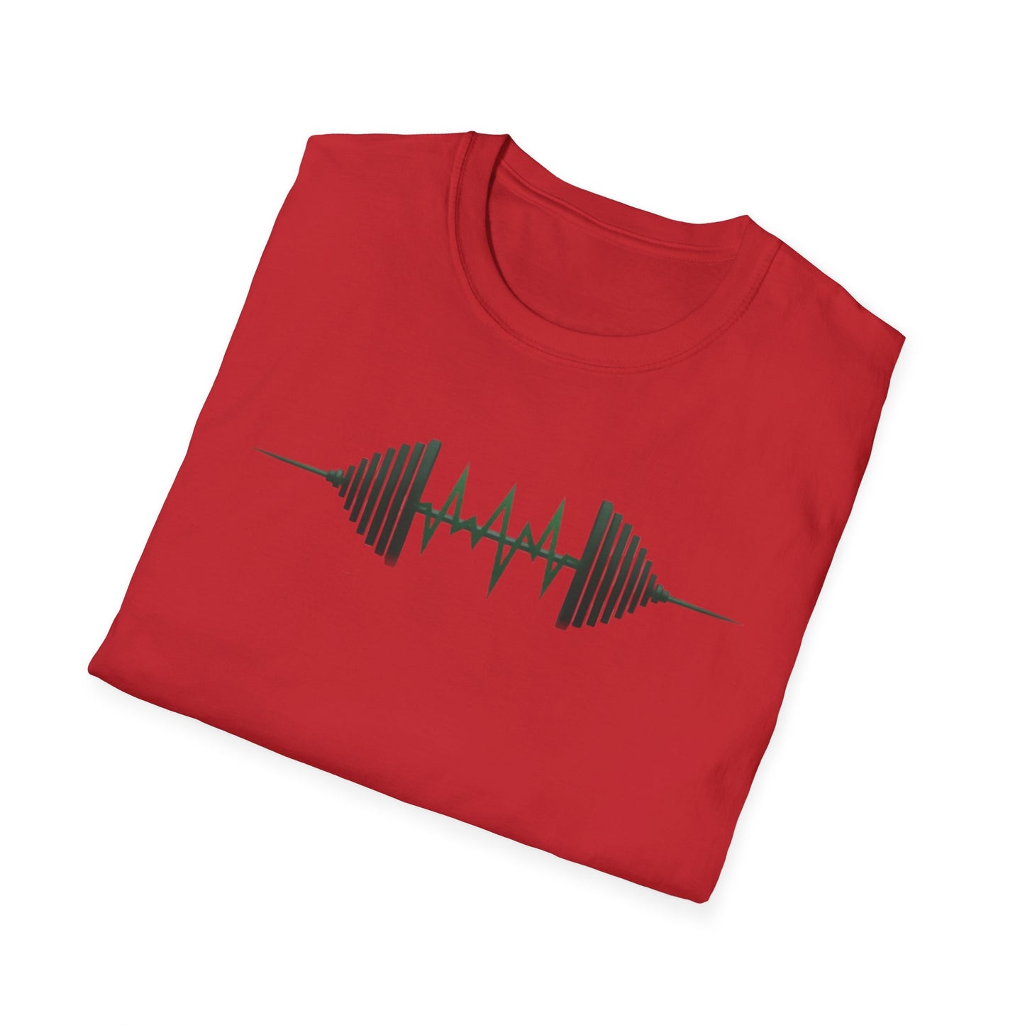 Heartbeat of Strength T-Shirt – Weightlifting Passion & Power