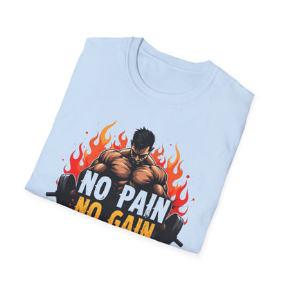 No Pain No Gain T-Shirt – Hardcore Gym & Workout Tee