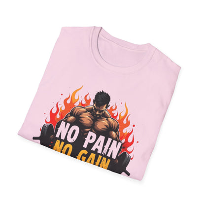 No Pain No Gain T-Shirt – Hardcore Gym & Workout Tee