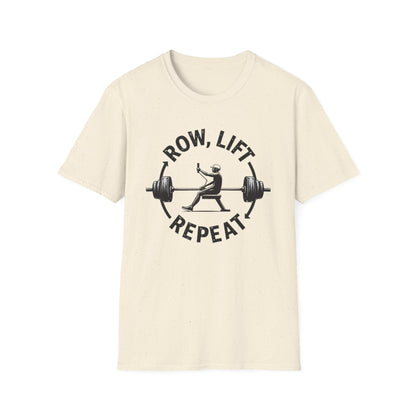 Row, Lift, Repeat T-Shirt – Gym & Functional Fitness Tee