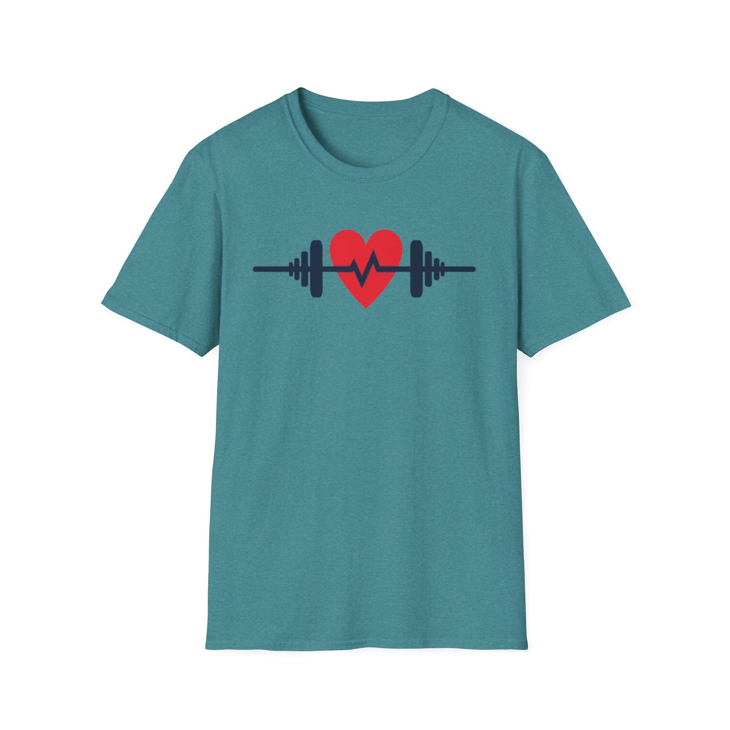 Heartbeat of Fitness T-Shirt – Lift with Passion, Train with Heart