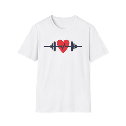 Heartbeat of Fitness T-Shirt – Lift with Passion, Train with Heart