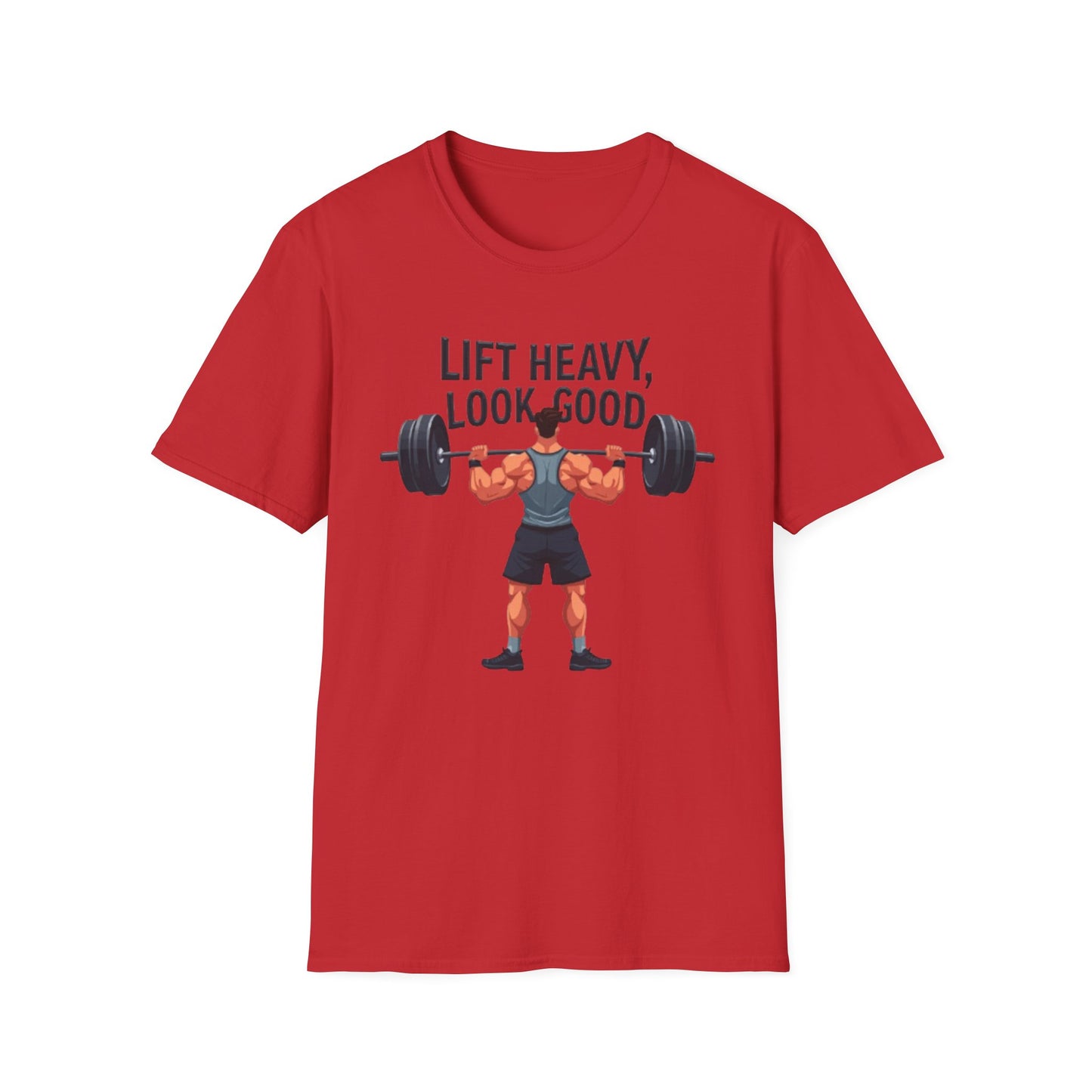 Lift Heavy, Look Good T-Shirt – Motivational Gym & Fitness Tee