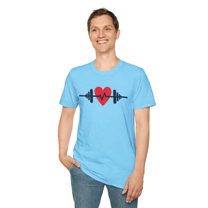 Heartbeat of Fitness T-Shirt – Lift with Passion, Train with Heart