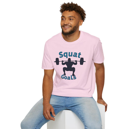 Squat Goals T-Shirt – Funny Gym & Powerlifting Tee