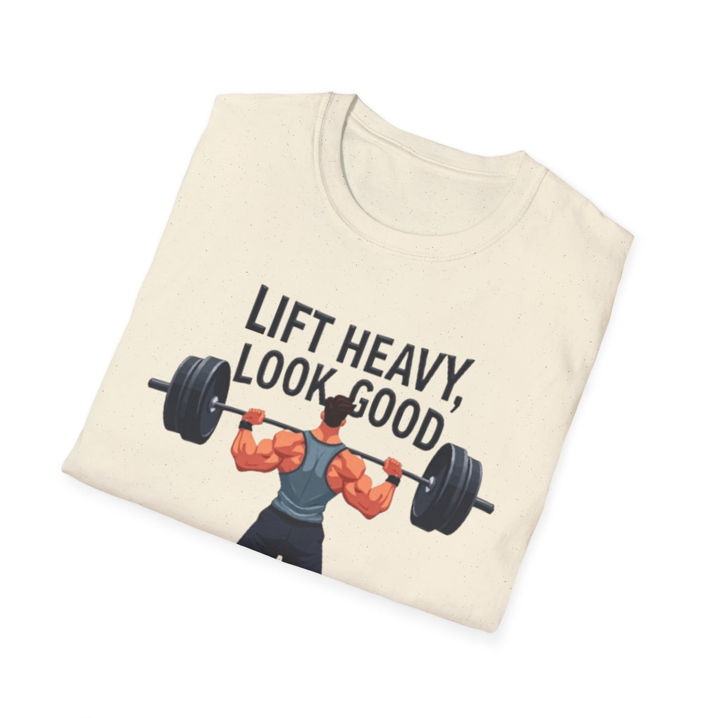 Lift Heavy, Look Good T-Shirt – Motivational Gym & Fitness Tee