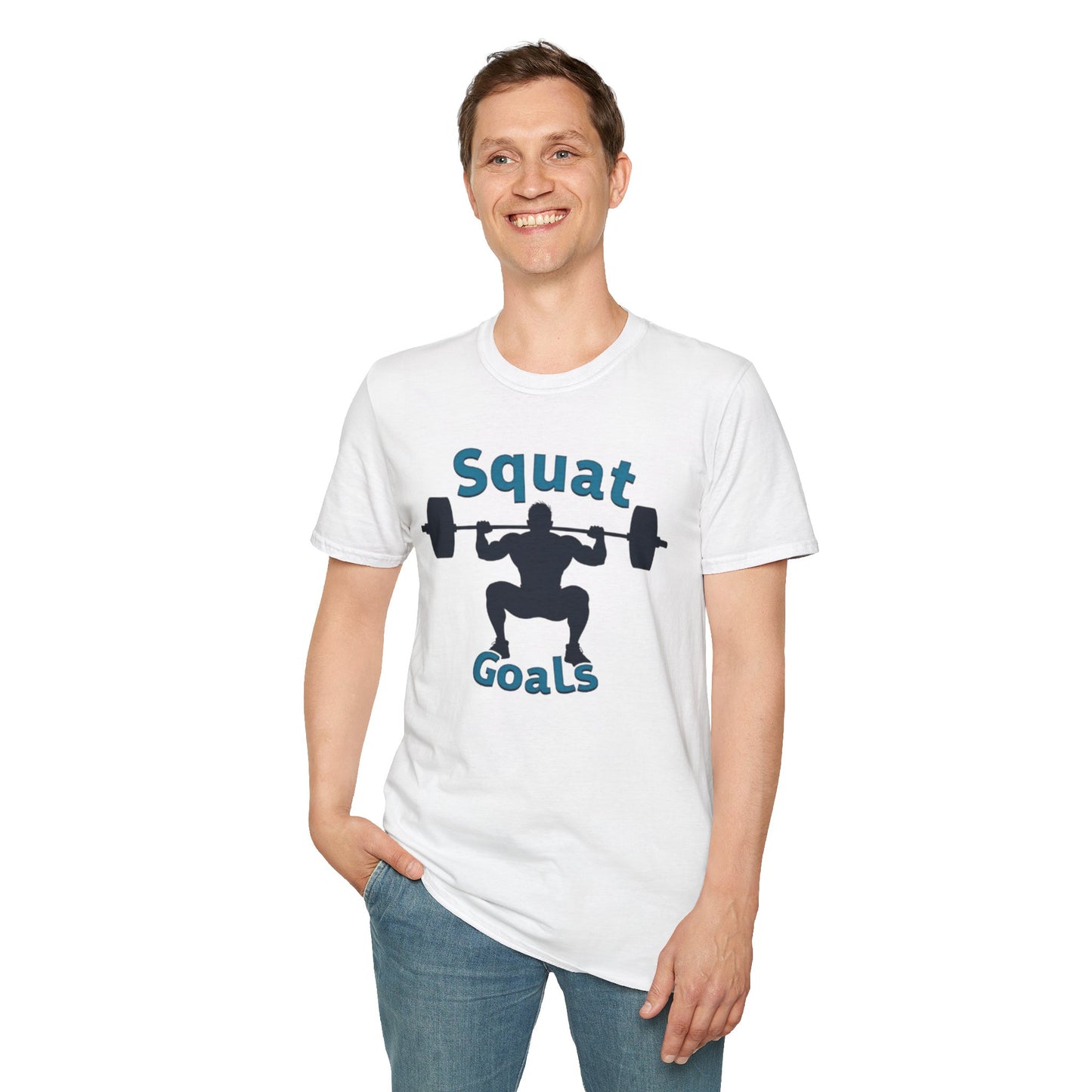 Squat Goals T-Shirt – Funny Gym & Powerlifting Tee