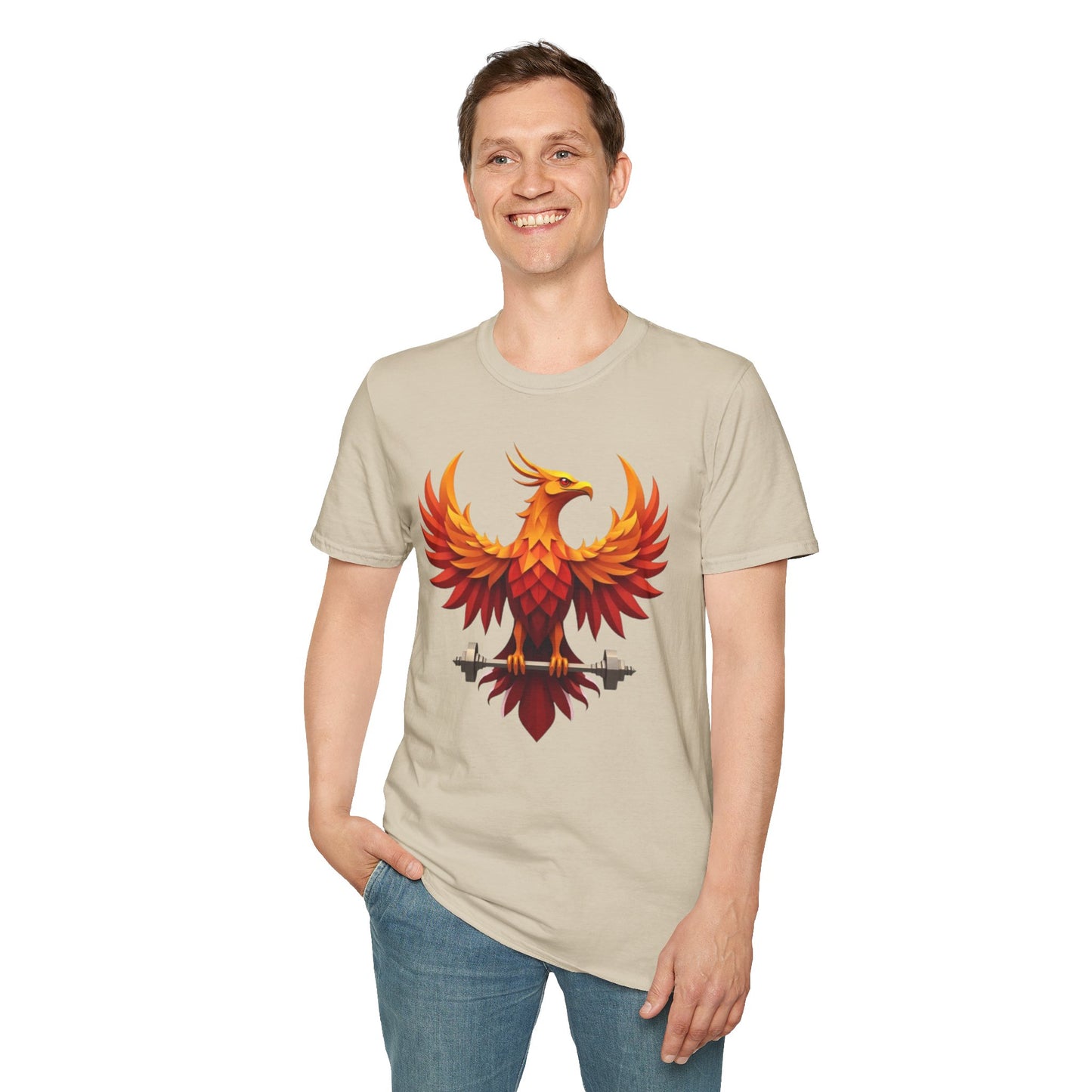 Phoenix Strength Gym T-Shirt – Rise, Lift & Conquer