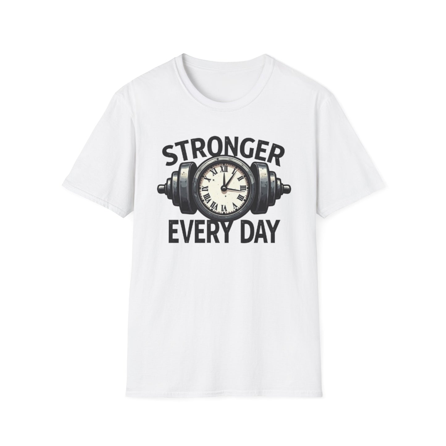 Stronger Every Day T-Shirt – Motivational Gym & Fitness Tee