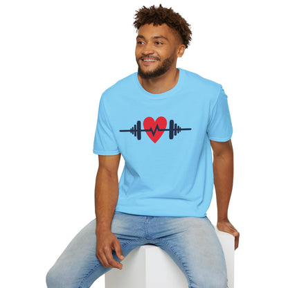 Heartbeat of Fitness T-Shirt – Lift with Passion, Train with Heart