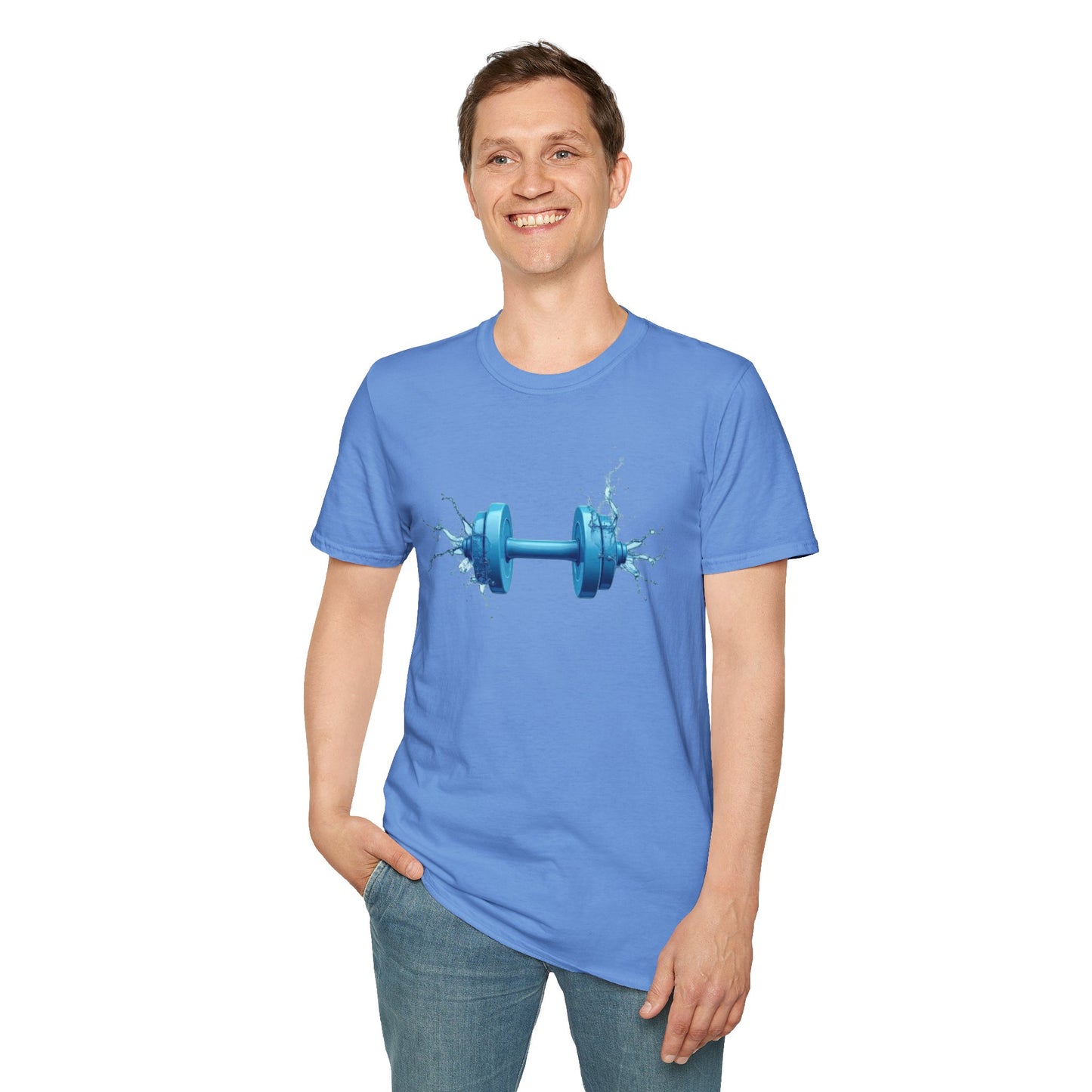 Hydro Strength Dumbbell T-Shirt – Power, Performance & Fluidity