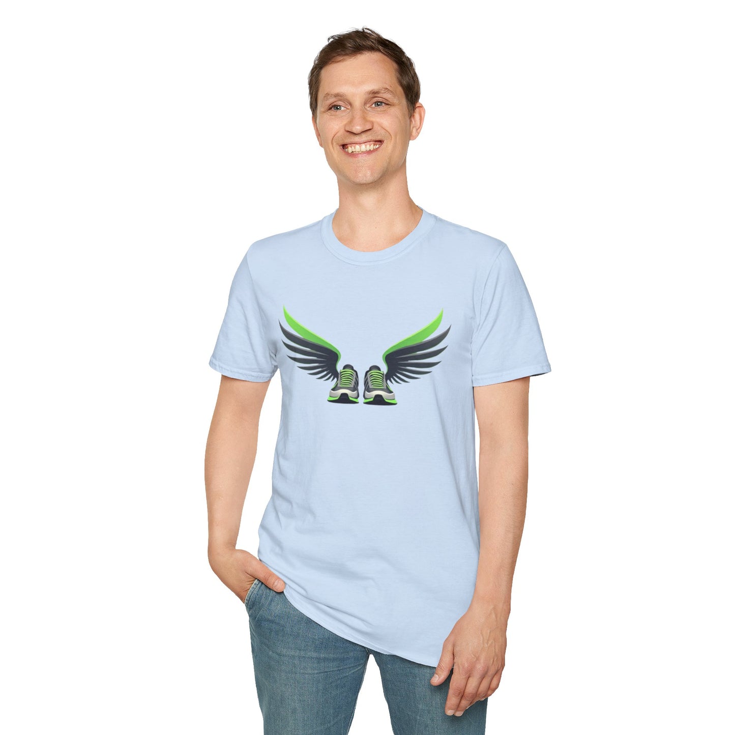 Winged Runner T-Shirt – Speed, Freedom & Endurance