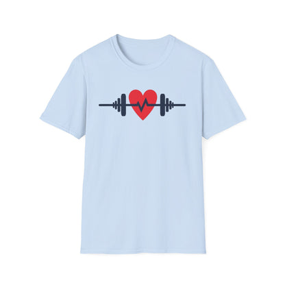 Heartbeat of Fitness T-Shirt – Lift with Passion, Train with Heart