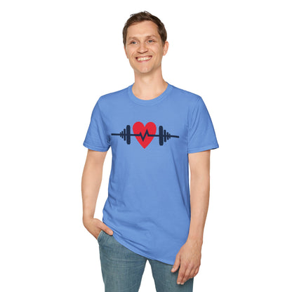 Heartbeat of Fitness T-Shirt – Lift with Passion, Train with Heart