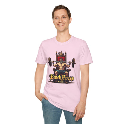 Bench Press King T-Shirt – Funny Gym & Powerlifting Tee