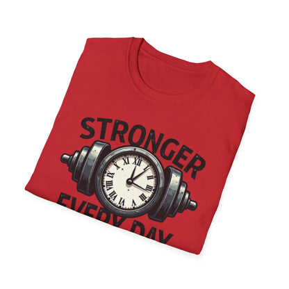 Stronger Every Day T-Shirt – Motivational Gym & Fitness Tee