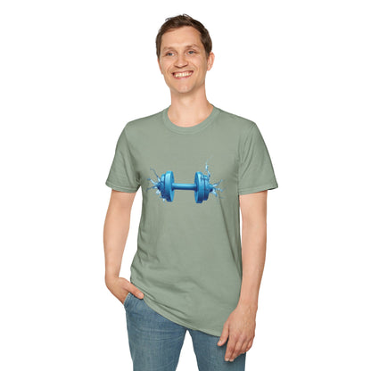 Hydro Strength Dumbbell T-Shirt – Power, Performance & Fluidity