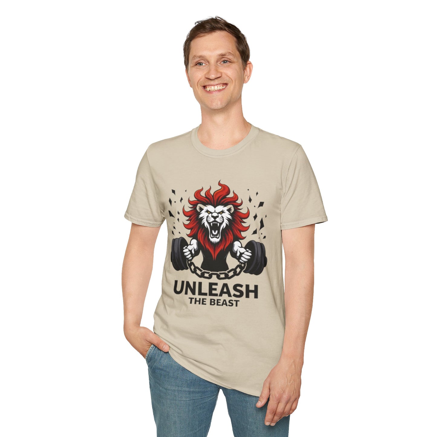 Unleash the Beast T-Shirt – Power, Strength & Gym Motivation